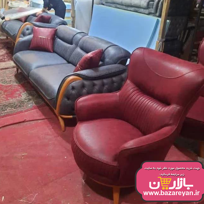 مبل هشت نفره تختخواب شو مدل لیون با تخفیف ویژه