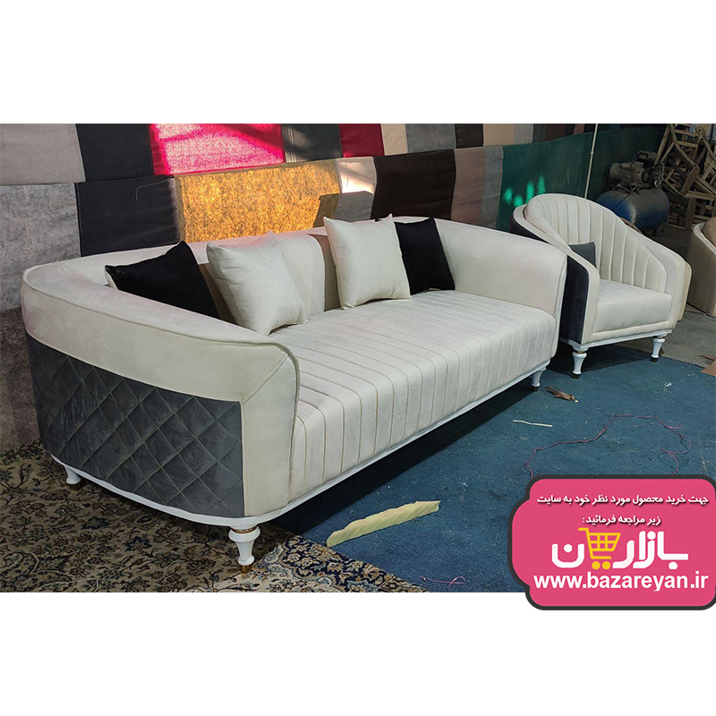 ست مبل 7 نفره و نهارخوری 4 نفره مدل دیانا رنگبندی به سلیقه مشتری با تخفیف ویژه