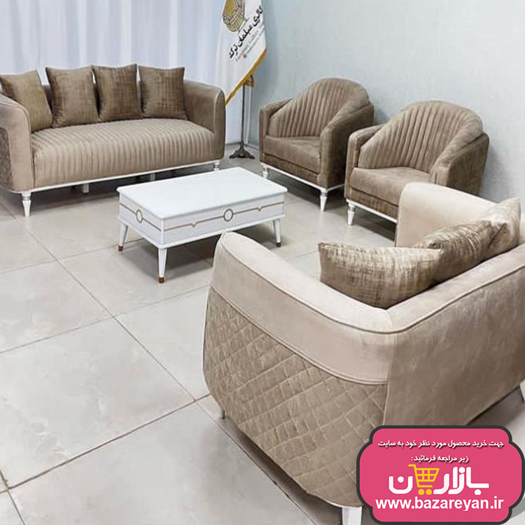 ست مبل 7 نفره و نهارخوری 4 نفره مدل دیانا رنگبندی به سلیقه مشتری با تخفیف ویژه