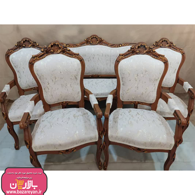 مبل کلاسیک 9 نفره + جلومبلی و عسلی کد 3652 با تخفیف ویژه