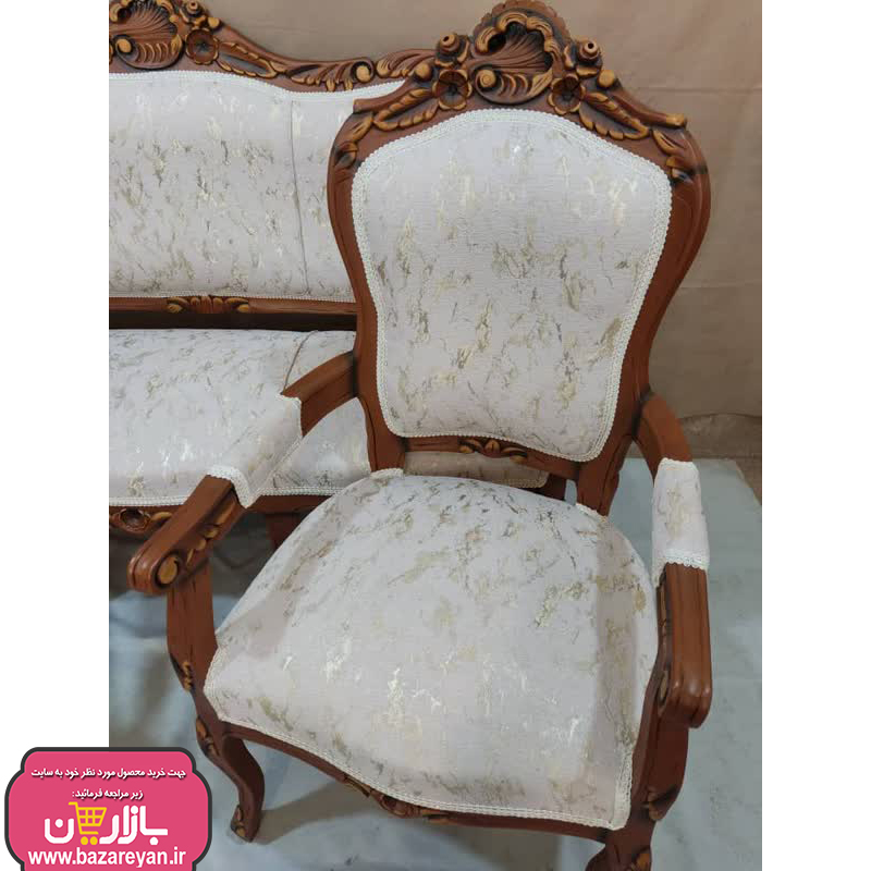 مبل کلاسیک 9 نفره + جلومبلی و عسلی کد 3652 با تخفیف ویژه