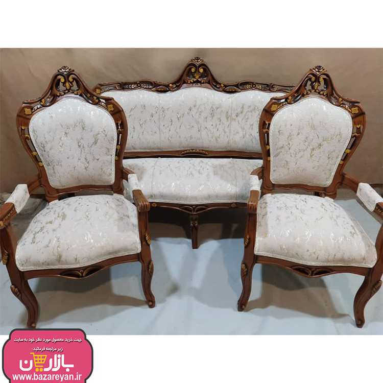 مبل کلاسیک 9 نفره + جلومبلی و عسلی کد 3652 با تخفیف ویژه
