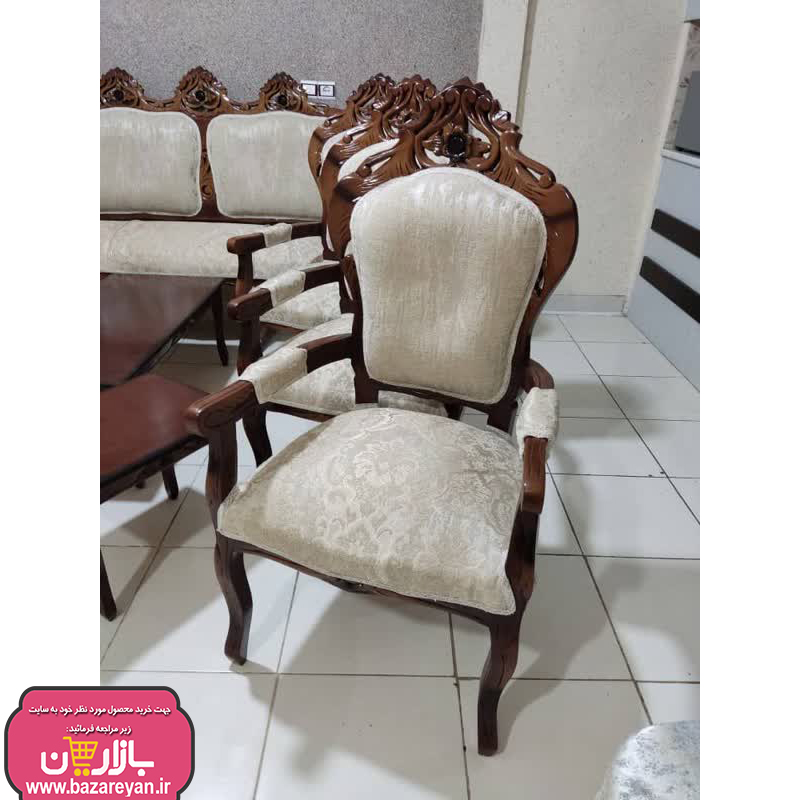 مبل کلاسیک 9 نفره + جلومبلی و عسلی کد 3652 با تخفیف ویژه