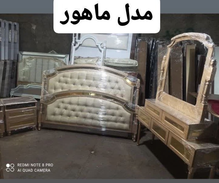 تخت خواب یک و نیم نفره مدل ماهور کشو دار سایز 120x200 سانتیمتر