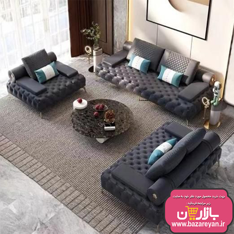 مبل راحتی پشت گرد کد 149 چستر + کف لمسه