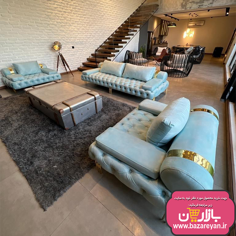 مبل راحتی پشت گرد کد 149 چستر + کف لمسه