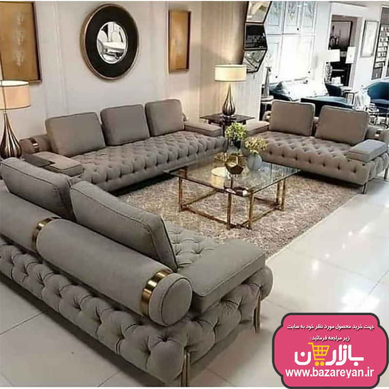 مبل راحتی پشت گرد کد 149 چستر + کف لمسه
