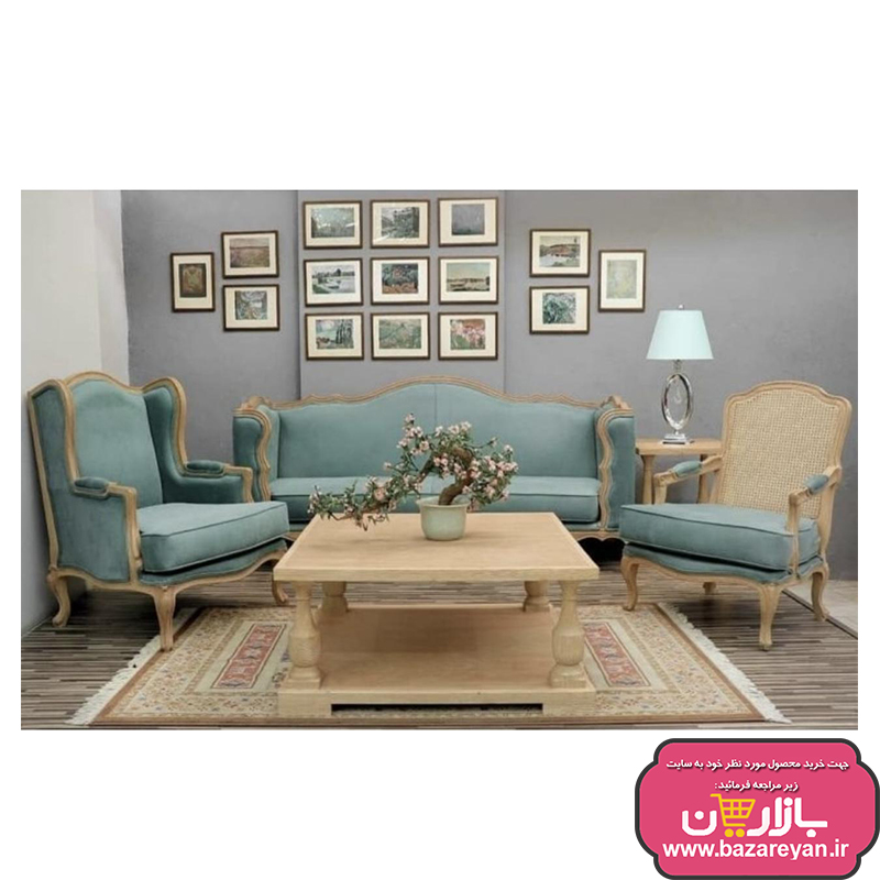 مبل کلاسیک 9نفره مدل فرانسوی کد419 با تخفیف ویژه
