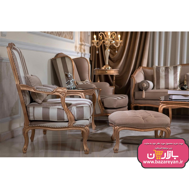مبل کلاسیک 9نفره مدل فرانسوی کد419 با تخفیف ویژه