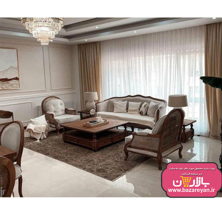 مبل کلاسیک 9نفره مدل فرانسوی کد419 با تخفیف ویژه