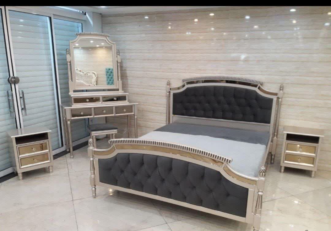 تخت خواب یک و نیم نفره مدل ماهور سایز 120x200 سانتیمتر