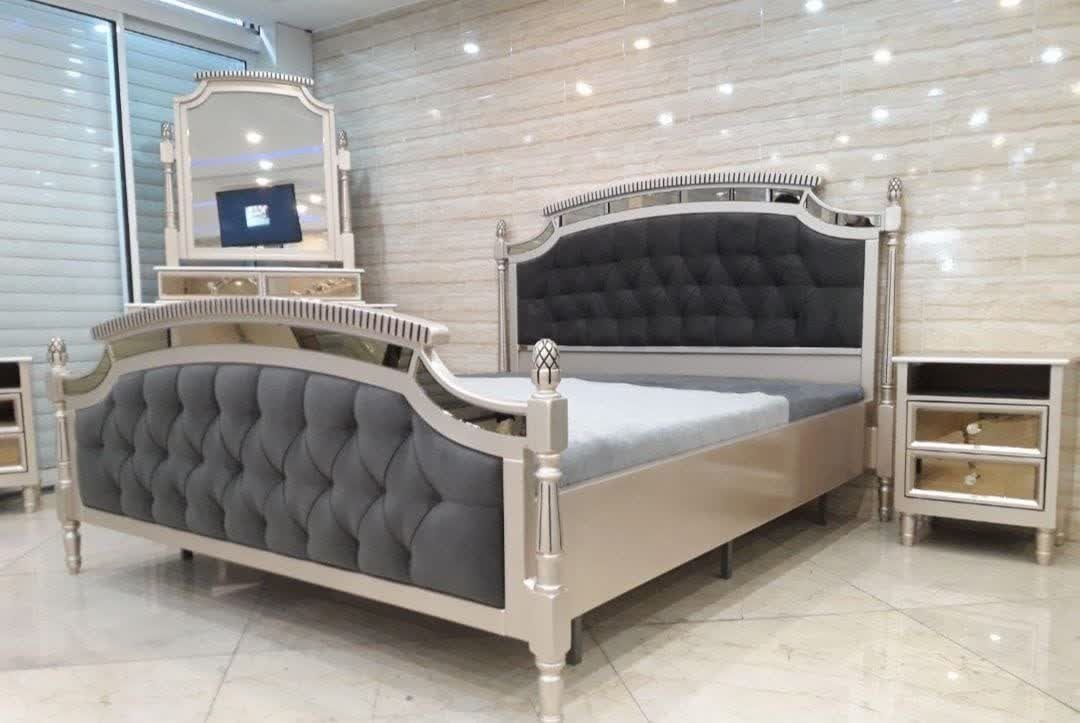 تخت خواب یک و نیم نفره مدل ماهور سایز 120x200 سانتیمتر