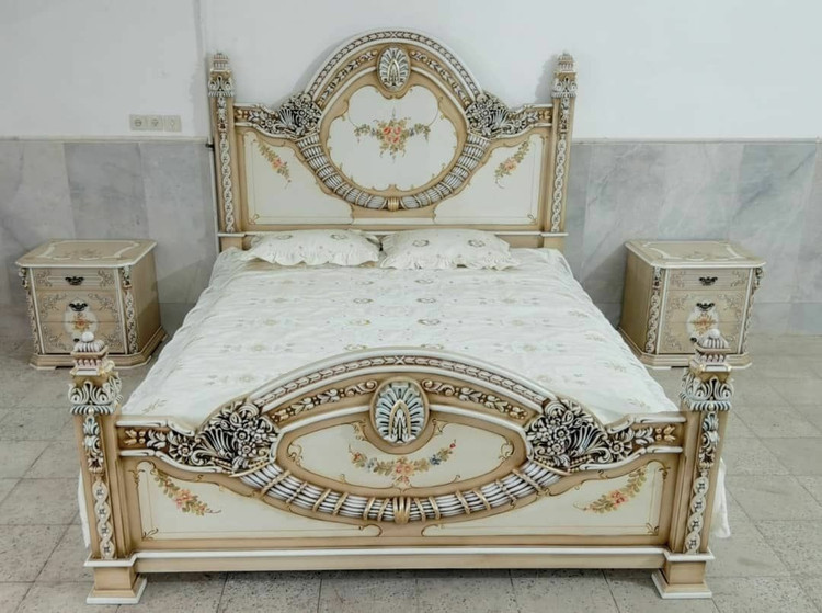 سرویس خواب 2نفره کلاسیک مدل سحر با کفی جکدار