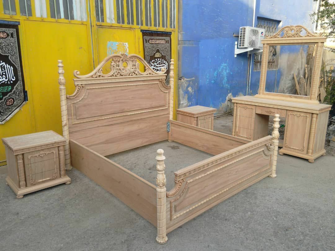 سرویس خواب 2نفره کلاسیک کد 73 با کفی جکدار