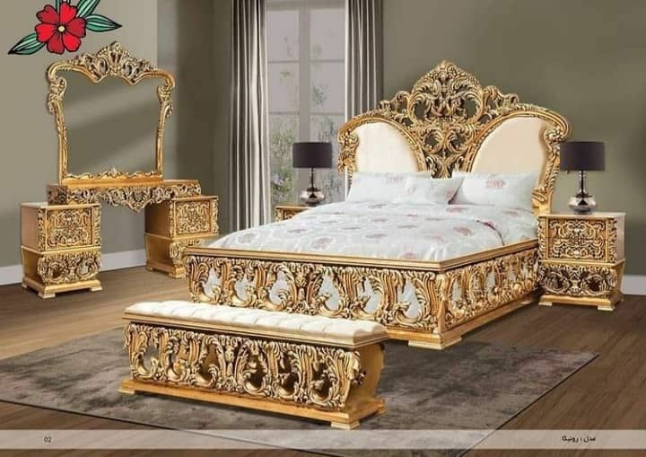 سرویس خواب 2نفره کلاسیک کد 69 با کفی جکدار