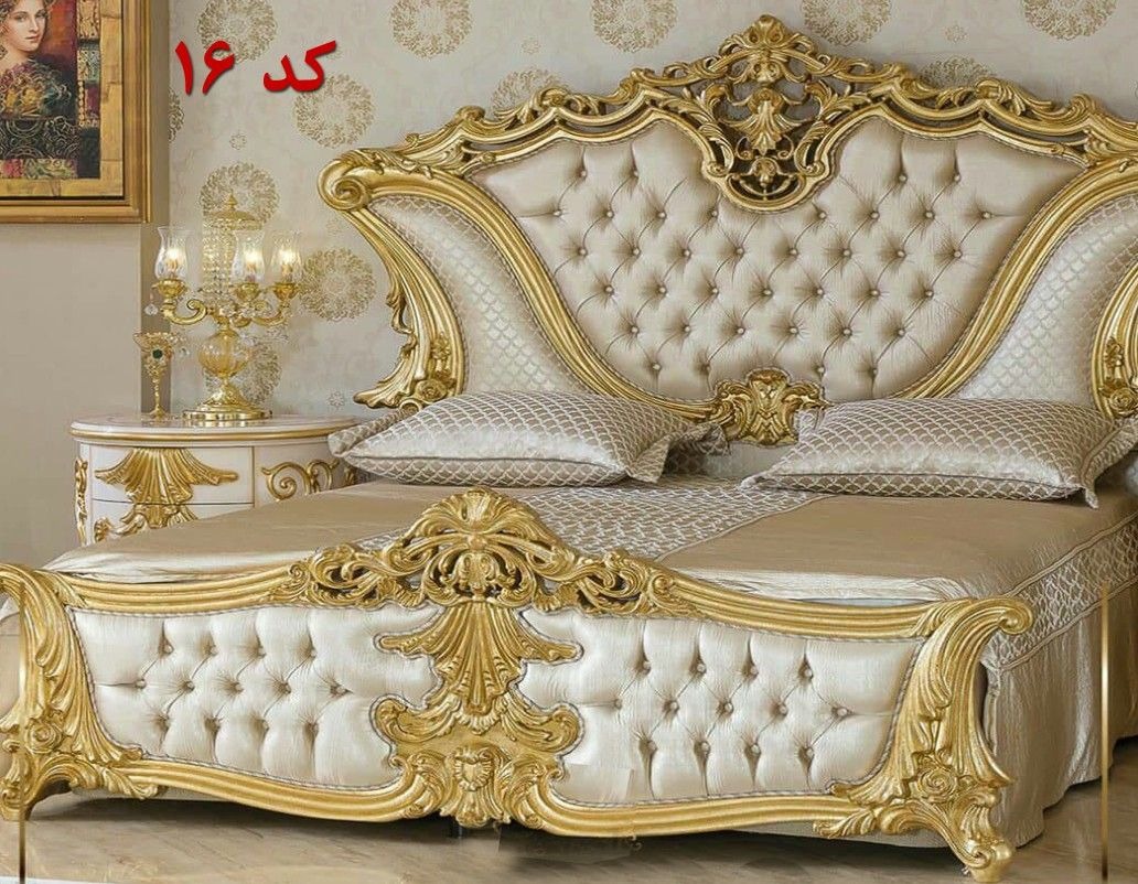 سرویس خواب 2نفره کلاسیک کد 16 با کفی جکدار