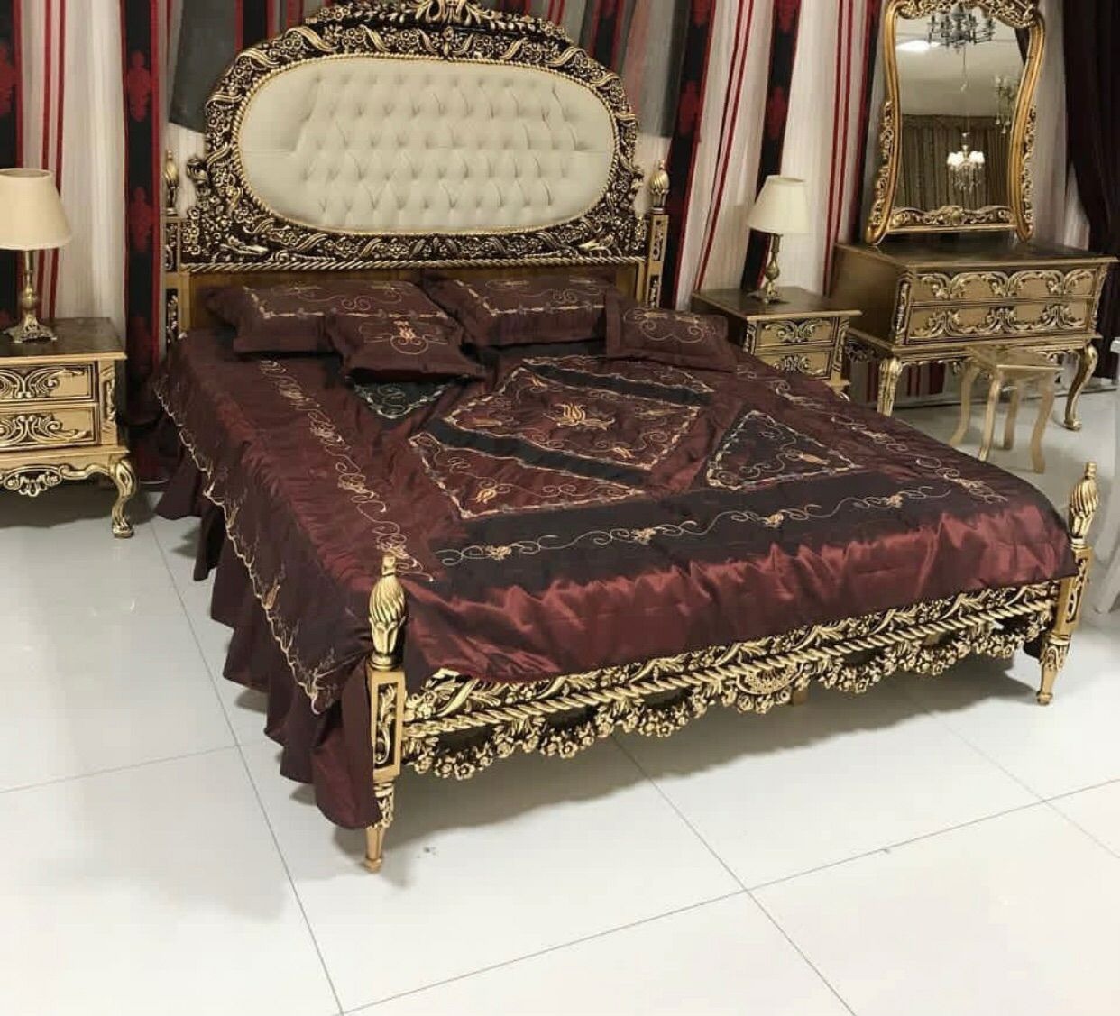 سرویس خواب 2نفره کلاسیک کد 234 با کفی جکدار