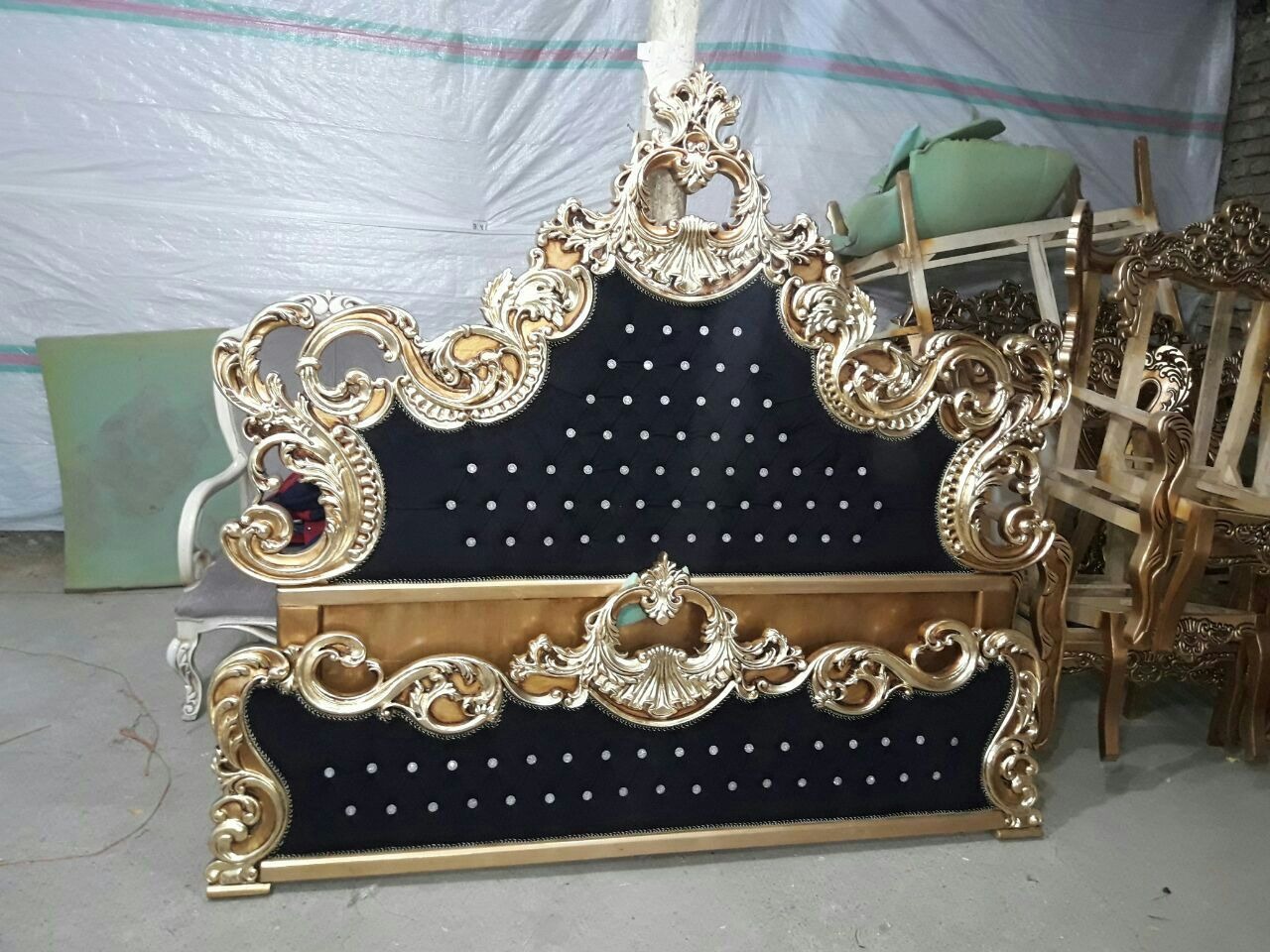 سرویس خواب 2نفره کلاسیک کد 51 با کفی جکدار