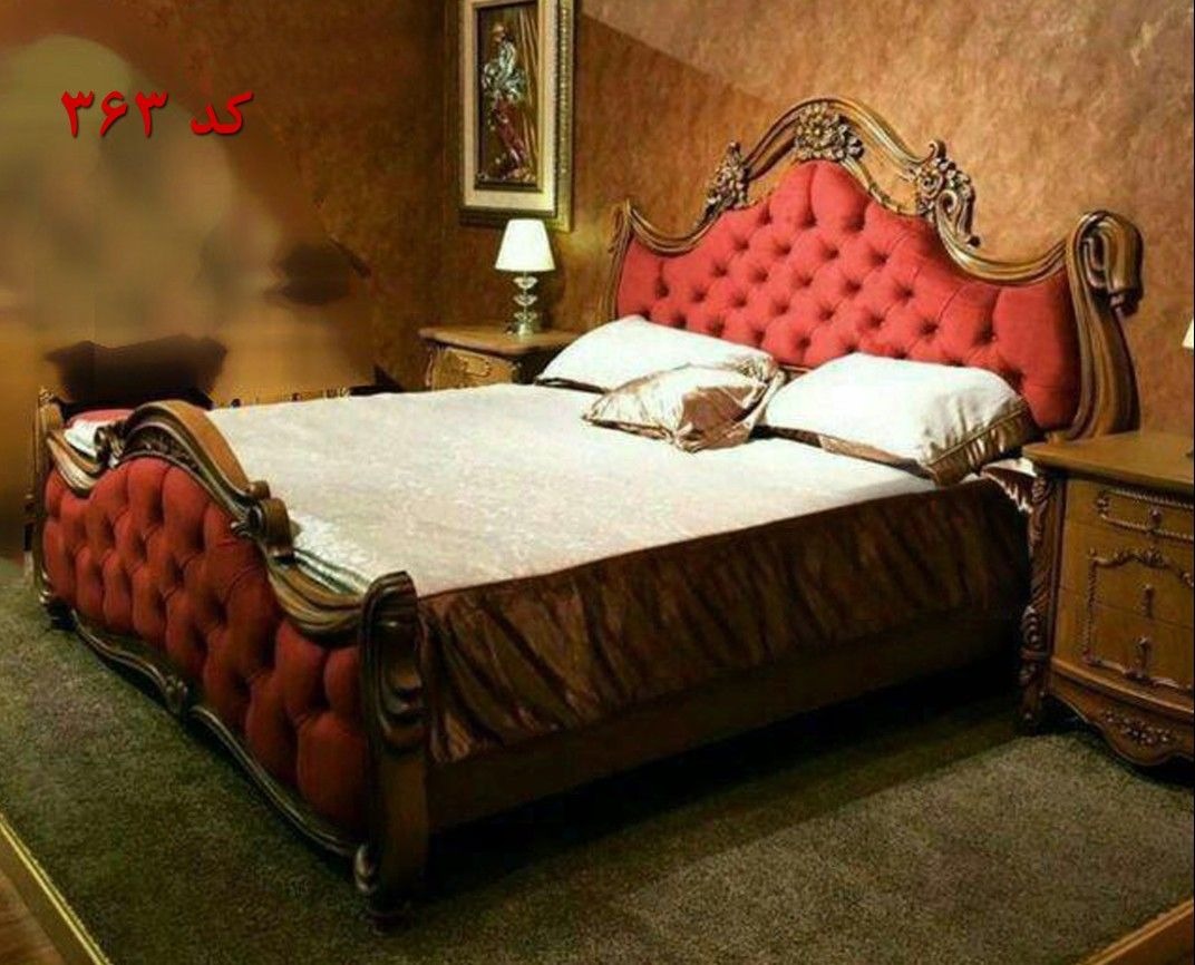 سرویس خواب 2نفره کلاسیک کد 222 با کفی جکدار