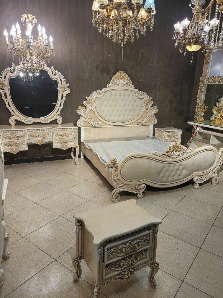 سرویس خواب 2نفره کلاسیک کد 369 با کفی جکدار