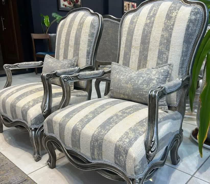 مبل کلاسیک 8نفره فرانسوی مدل طنابی با کاناپه چستر