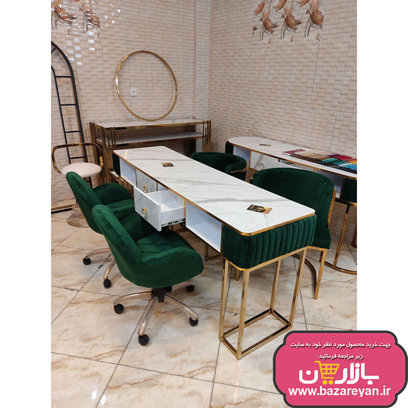 میزو صندلی کاشت ناخن مدل میز لمسه صندلی لیندا