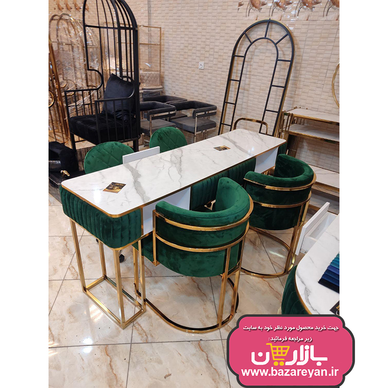میزو صندلی کاشت ناخن مدل میز لمسه صندلی لیندا