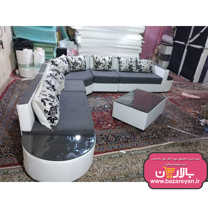 مبل ال 7نفره اقتصادی مدل کمجا رنگبندی متنوع