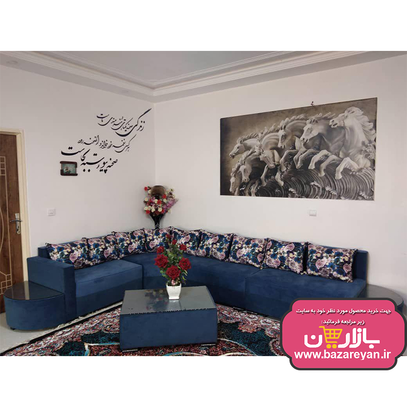 مبل ال 7نفره اقتصادی مدل کمجا رنگبندی متنوع