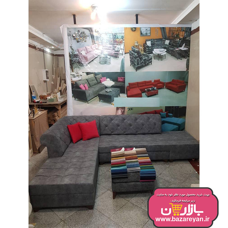 مبل ال 6نفره چستر تختشو کد 02 رنگبندی نامحدود