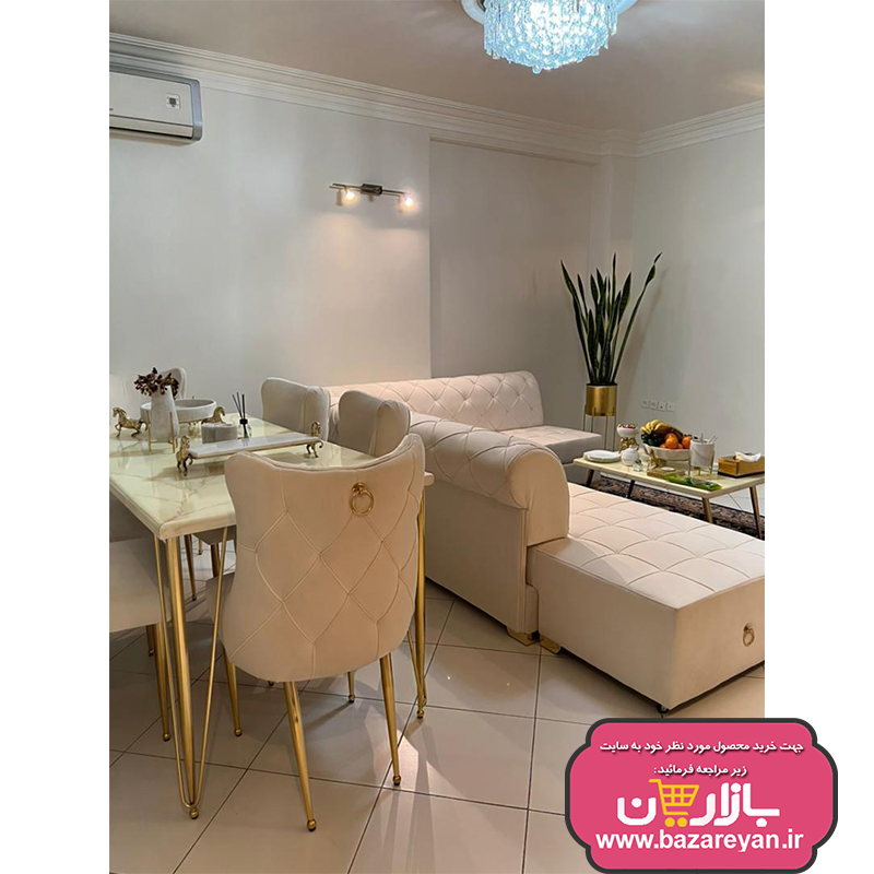 مبل ال 6نفره چستر تختشو کد 03 رنگبندی نامحدود