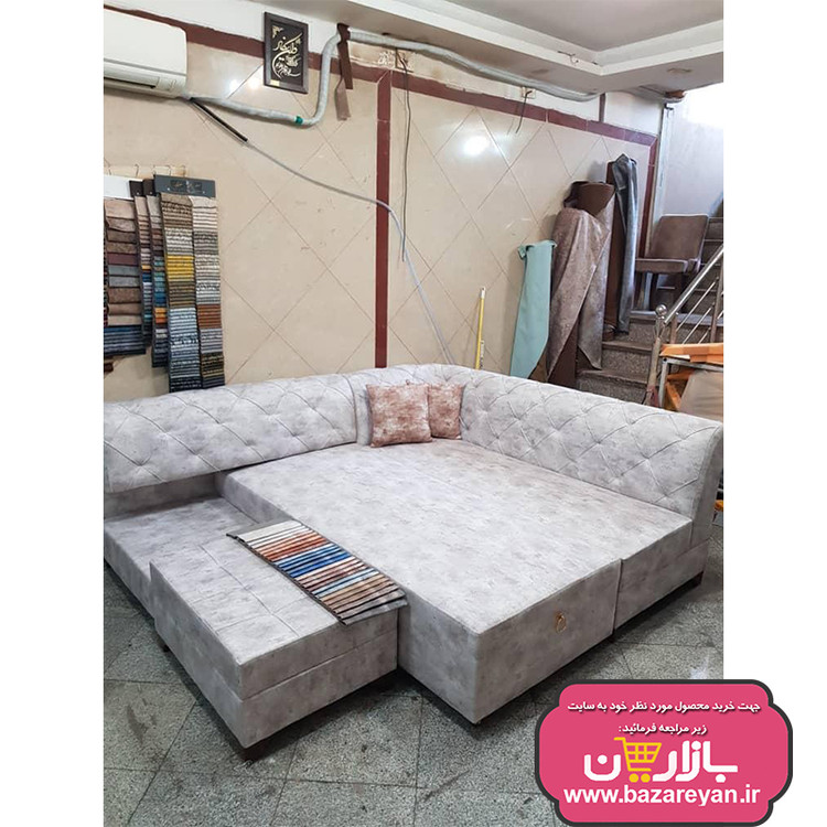 مبل ال 6نفره چستر تختشو کد 01 رنگبندی نامحدود