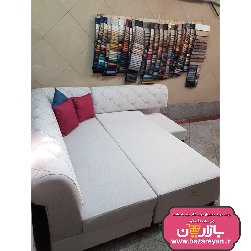 مبل ال 6نفره چستر تختشو کد 01 رنگبندی نامحدود