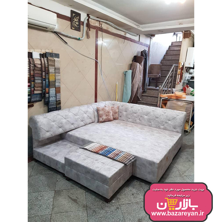 مبل ال 6نفره چستر تختشو کد 01 رنگبندی نامحدود