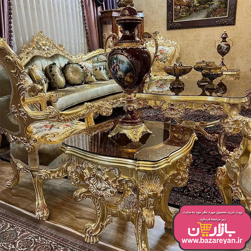 مبل سلطنتی 9 نفره کد 69 ، ارسال55 روزکاری به سراسر کشور