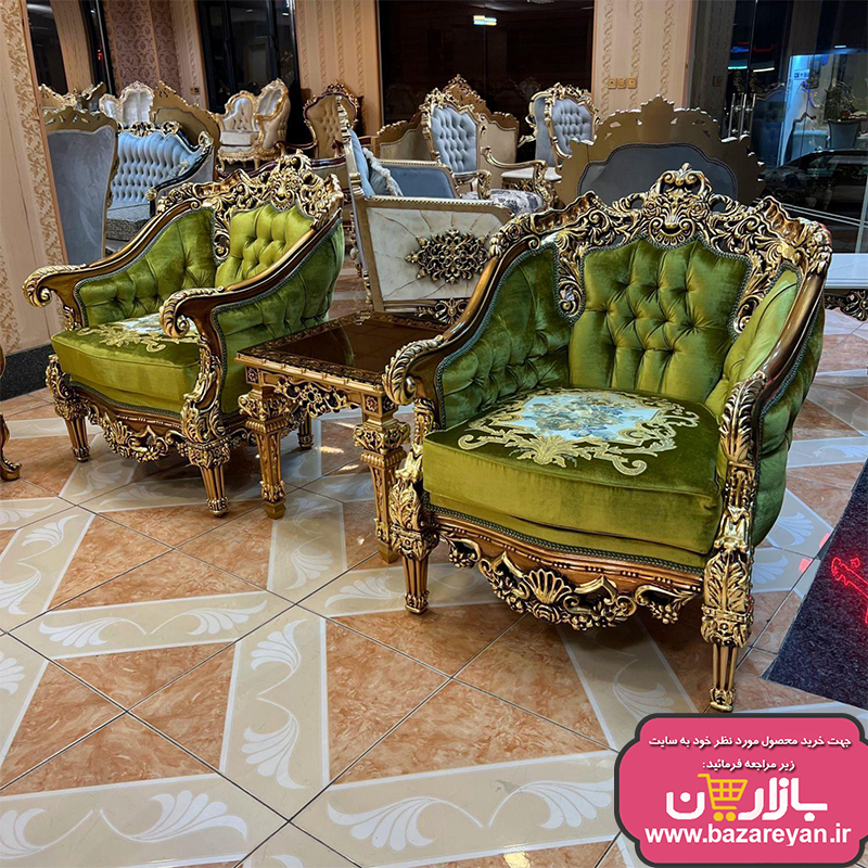 فروش اقساطی مبل سلطنتی 7 نفره کد 67 ، ارسال55 روزکاری به سراسر کشور