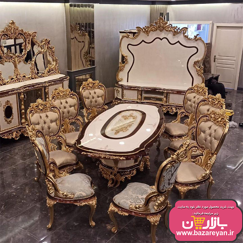 فروش اقساطی مبل سلطنتی 9 نفره کد 1155، ارسال55 روزکاری به سراسر کشور
