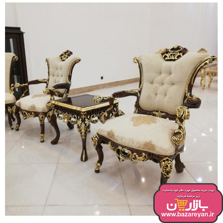 مبل کلاسیک سلطنتی 7 نفره کد 61، ارسال55 روزکاری به سراسر کشور