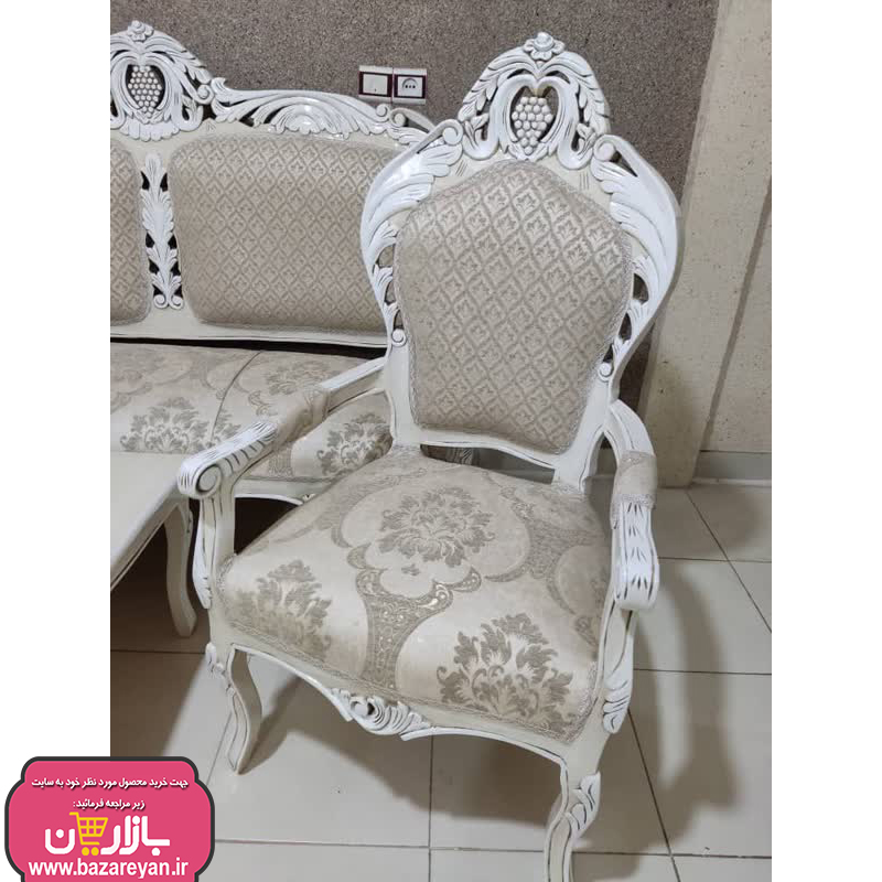 مبل کلاسیک 9 نفره + جلومبلی و عسلی کد 3658