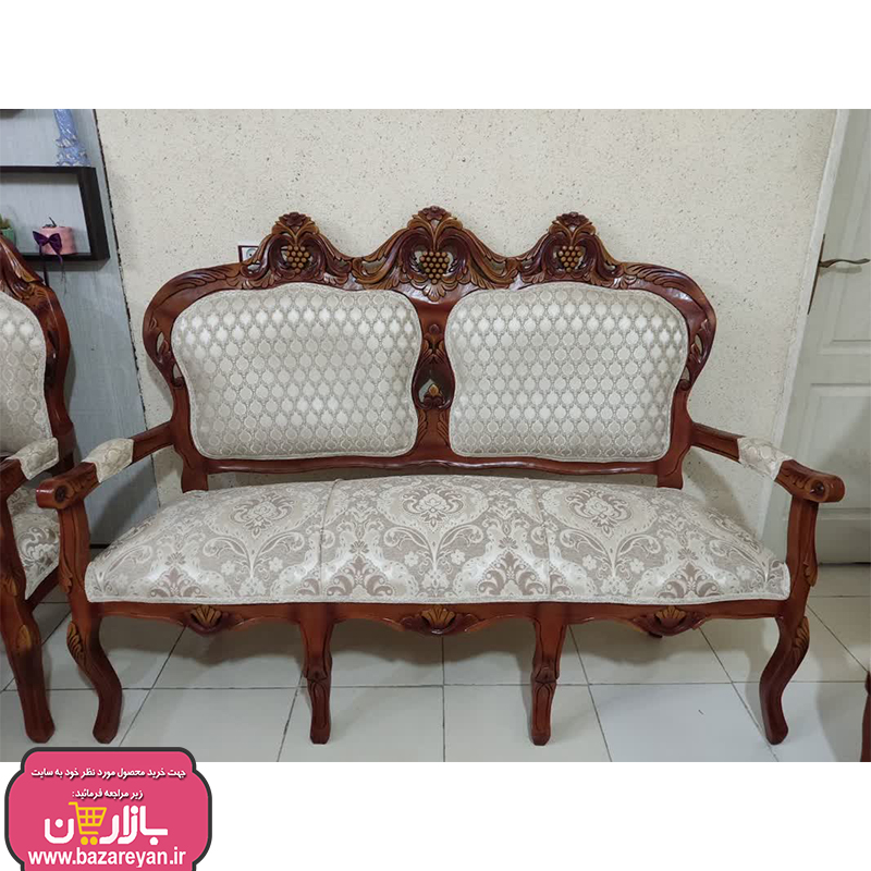 مبل کلاسیک 9 نفره + جلومبلی و عسلی کد 3658