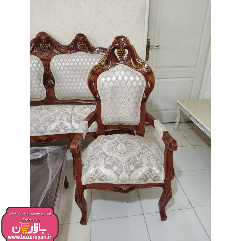 مبل کلاسیک 9 نفره + جلومبلی و عسلی کد 3658