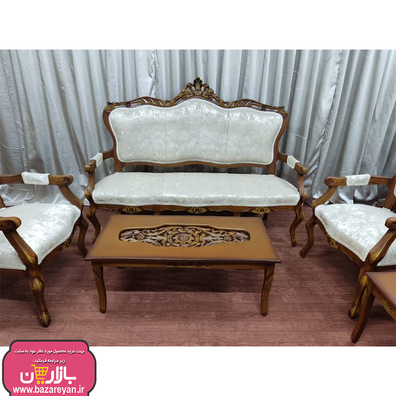 مبل کلاسیک 9 نفره + جلومبلی و عسلی کد 3657