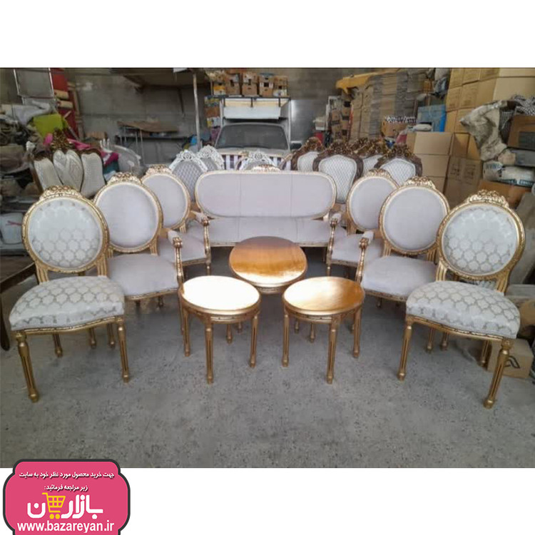 مبل کلاسیک 9 نفره + جلومبلی و عسلی کد 3654