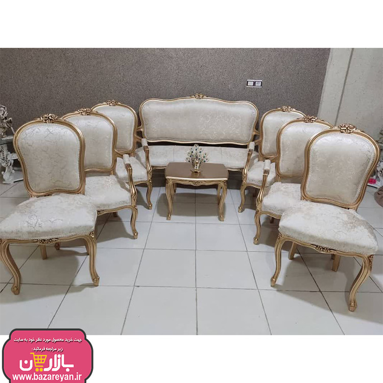 مبل کلاسیک 9 نفره + جلومبلی و عسلی کد 3654