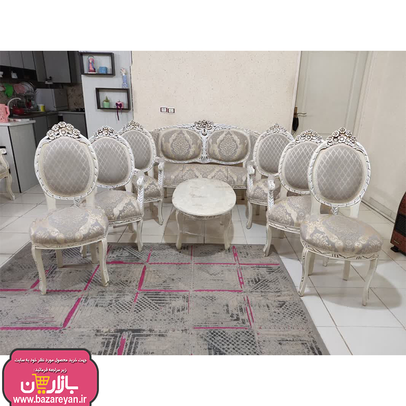 مبل کلاسیک 9 نفره + جلومبلی و عسلی کد 3653