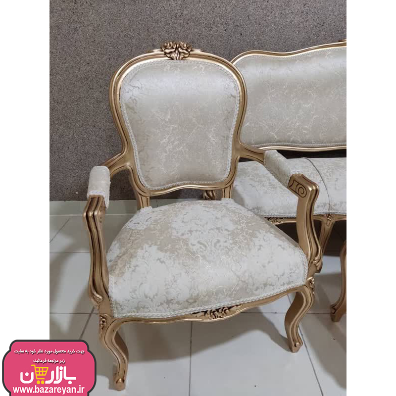 فروش اقساطی مبل کلاسیک 9 نفره + جلومبلی و عسلی کد 3655