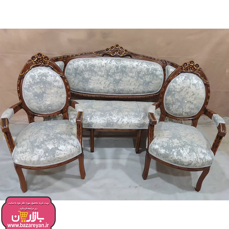 فروش اقساطی مبل کلاسیک 9 نفره + جلومبلی و عسلی کد 3655