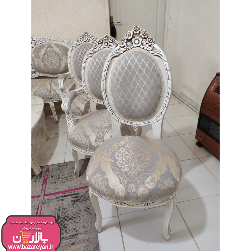 فروش اقساطی مبل کلاسیک 9 نفره + جلومبلی و عسلی کد 3655