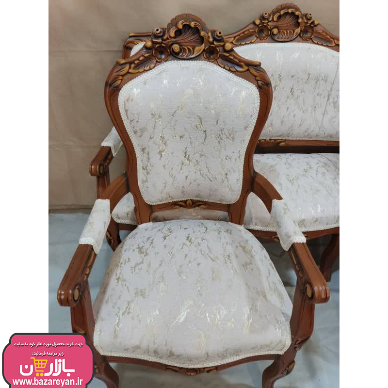 فروش اقساطی مبل کلاسیک 9 نفره + جلومبلی و عسلی کد 3652