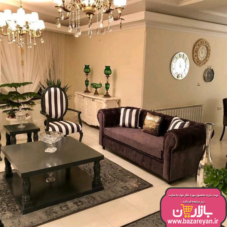 مبل راحتی7 نفره چستر کد107 رنگبندی سفارشی